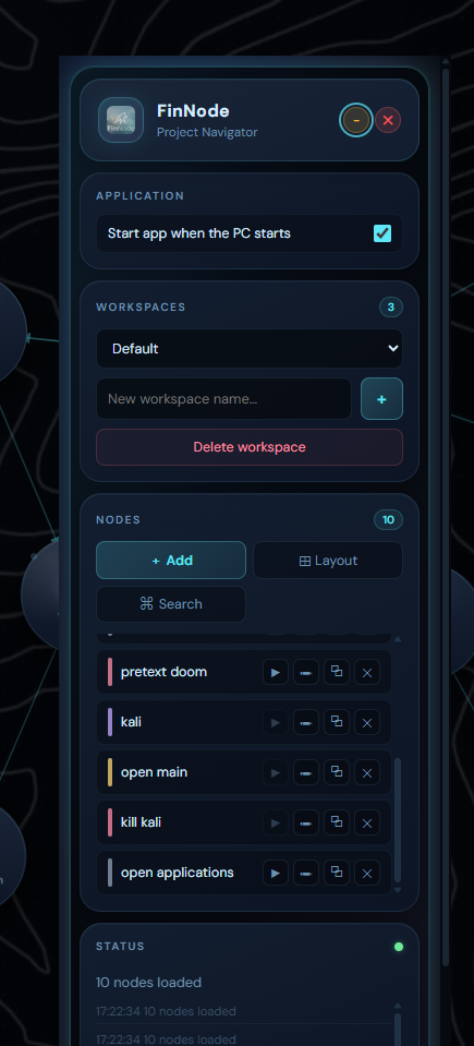 FinNode macro editor